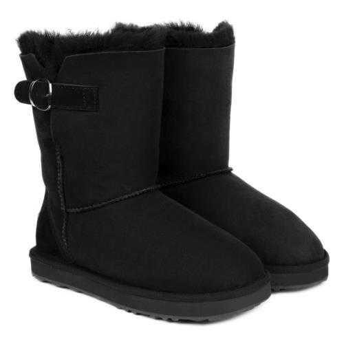 Ladies Surrey Sheepskin Boots Black Extra Image 4